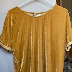 Wishlist Mustard Velvet Top